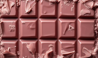Fototapeta premium Delicious milk chocolate bar with smooth texture and shavings on surface