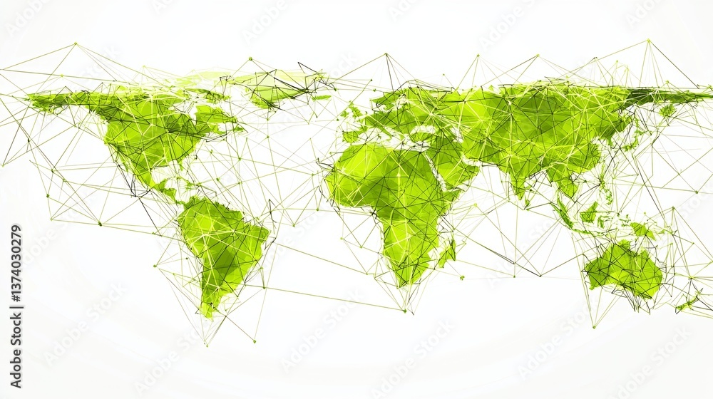 Poster a futuristic heads-up display featuring abstract green technology is set against a background of adv