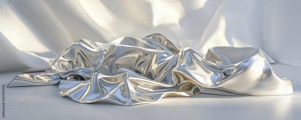 Poster the image depicts a futuristic, metallic building with a rounded, abstract shape, complete with dayl