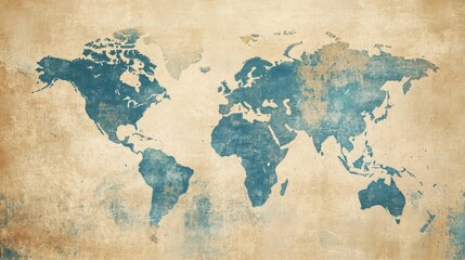 vintage texture background with faded map patterns,