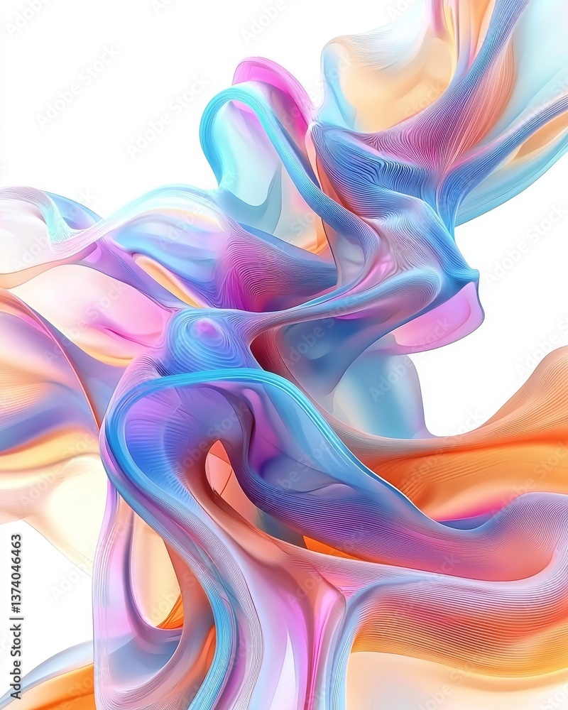 Poster capturing smooth metallic fabric floating effortlessly in mid-air is achieved through a visionary di