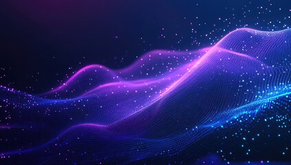 Obraz premium Abstract digital wave patterns