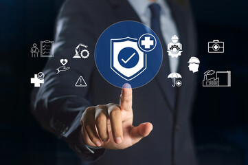 DSC_0655.3(1.68) Work safety and compliance concept, Safety First concept. Compliance with laws and...