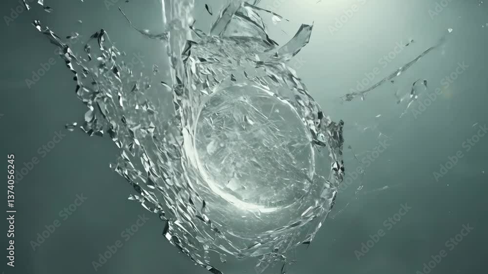 Poster A large circle of water with many small bubbles. The bubbles are scattered throughout the circle. The water is clear and he is moving