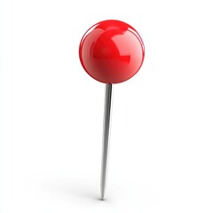 Red push pin confectionery illustration stationery.