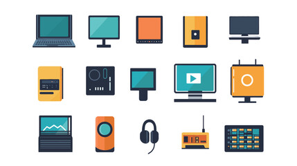 Computer Icon Vector Illustration for Technology and Digital Concepts