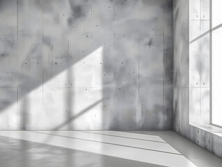 Emtry room with white wall and natural light.