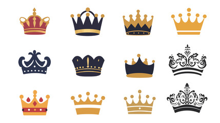 Crown Icon Vector Graphic Design Illustration