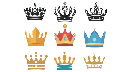 Crown Icon Vector Graphic Design Illustration