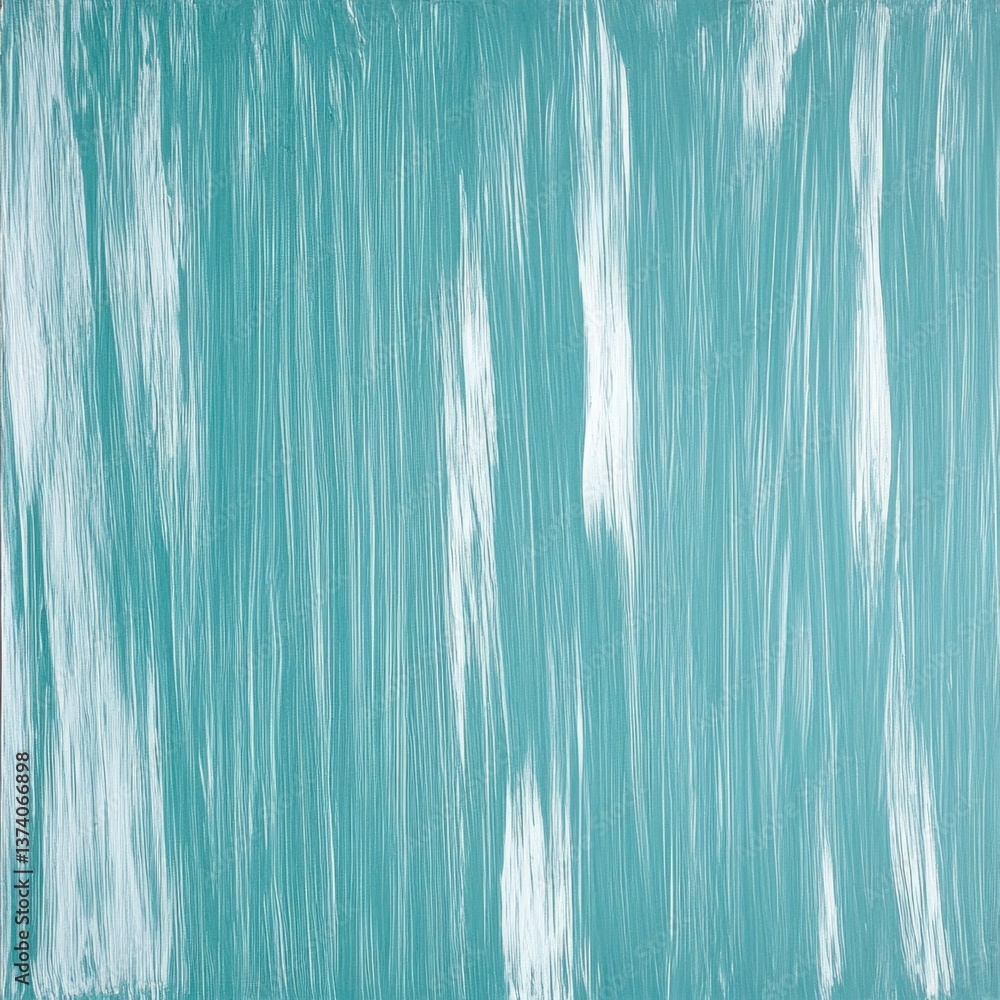 Aufkleber abstract teal and white textured background with vertical brushstrokes. the image evokes a sense of 