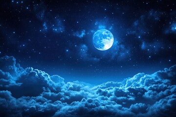 Fototapeta premium Night sky atmosphere ethereal.