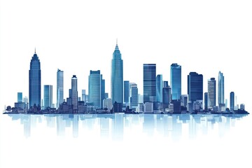 Obraz premium City of Bangkok in Thailand architecture skyscrapers cityscape.