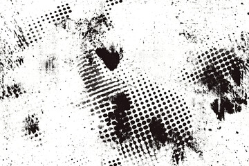Abstract grunge black and white distressed texture background