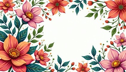 Intricate line art floral pattern, ideal for elegant invitations , template, event, vine