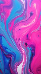 Fototapeta premium Neon marble wallpaper painting pattern purple.