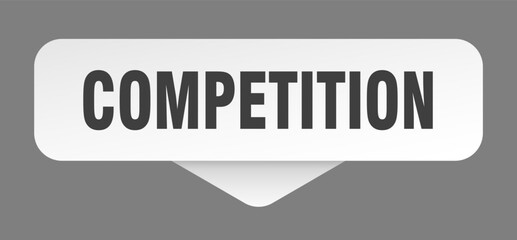 competition sticker. competition sign isolated on gray background