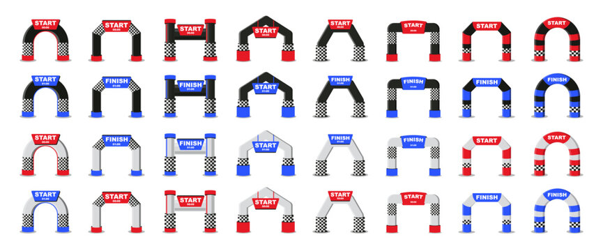 Start and finish arch template collection set