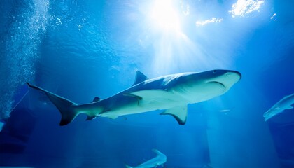 Fototapeta premium 泳いでいる鮫