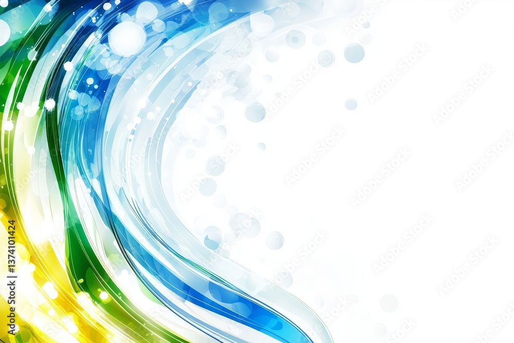 Poster an abstract eco-themed background design that includes space for adding your text