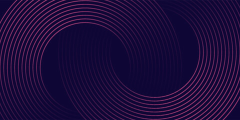 Futuristic abstract background. Glowing circle lines design. Swirl circular lines element. Future technology concept. Horizontal banner template. Suit for cover, banner, website. line circle modern