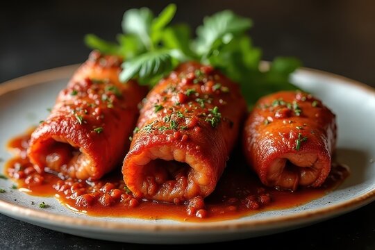 Meaty Rolls in Delicious Sauce