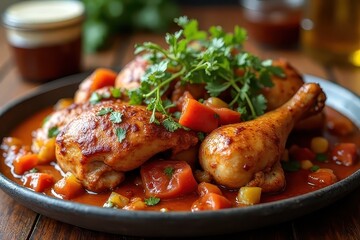 Rustic Basque Chicken Meal