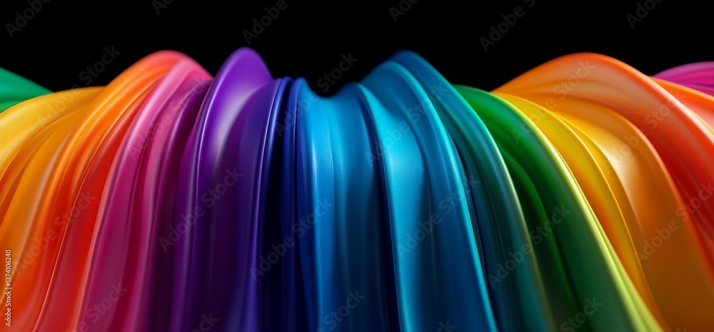 Poster a modern background design featuring an abstract 3d rendering of twisted lines that form a futuristi