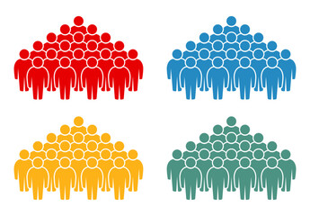 Symbol, ikona ludzi. Plik wektorowy. © robert6666