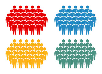 Symbol, ikona ludzi. Plik wektorowy. © robert6666