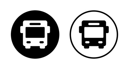 Bus icon logo design. bus sign and symbol