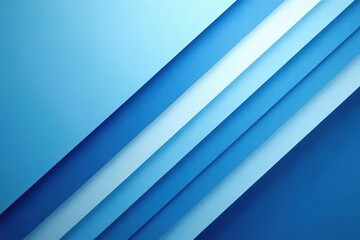 Fototapeta premium Simple modern diagonal stripes background in shades of blue and white, white, contemporary