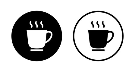 Obraz premium coffee cup icon logo design. cup a coffee sign and symbol