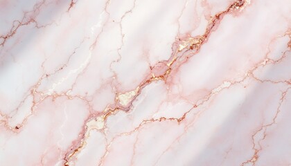 Elegant Pink Marble Texture with Gold Veins Background Pattern