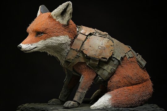 This cyborg fox, known as Stock, combines the features of an animal and a robot, and is capable of using advanced technologies like AI and ML, with the possibility of being an alien