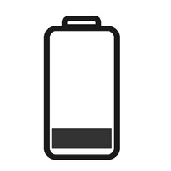 Vector battery icon, battery indicator for phone, tablet, illustrative battery indicator symbol black, battery indicator with divisions (1)