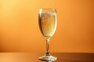 Elegant Champagne Cocktail in Flute