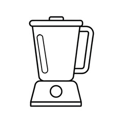 Blender line art vector illustration 