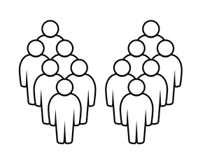 Symbol, ikona ludzi. Plik wektorowy.