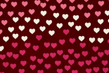 Heart patterns create a joyful atmosphere for celebration and love