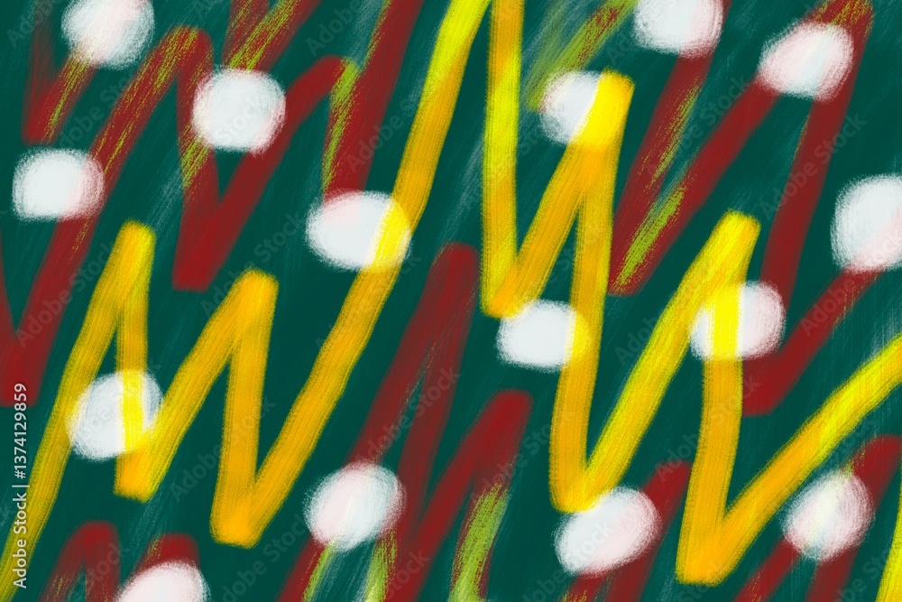 Poster colorful abstract patterns creating dynamic energy in vibrant designs