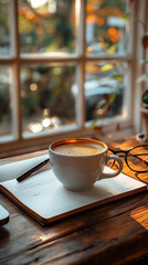 cup of coffee on the table