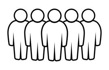 Symbol, ikona ludzi. Plik wektorowy.