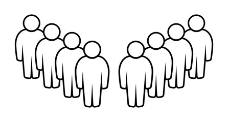 Symbol, ikona ludzi. Plik wektorowy. © robert6666