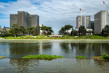 Palazzo delle Poste, Laghetto Eur, Roma, Lazio, Italy, Europe