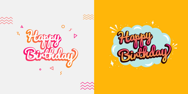 Happy Birthday Graphic Design (19)