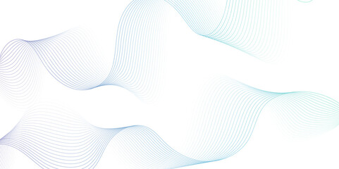 White wave curve lines banner background design. Abstract soft wave lines dynamic flowing blue light isolated background. Vector Illustration of the gray pattern of lines. stripes on white.