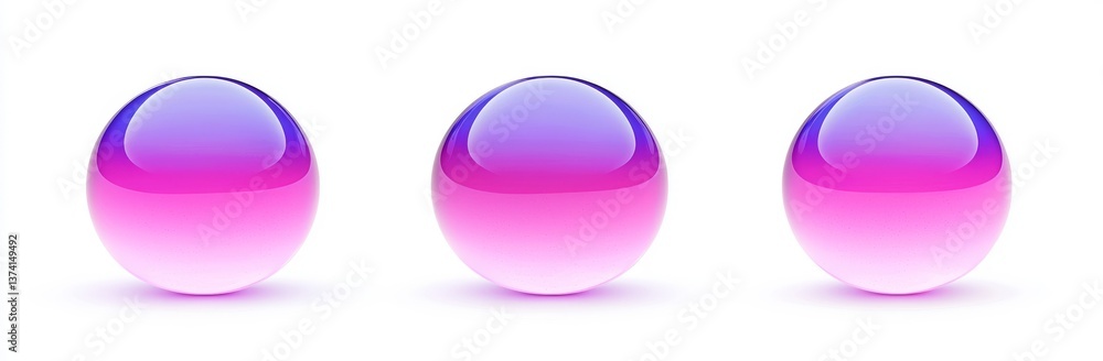 Poster a 3d glass circle with a holographic effect is the central element of an abstract modern render illu