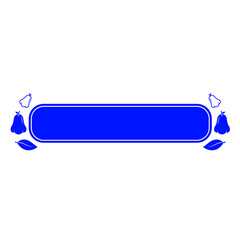 blue cute rose apple banner