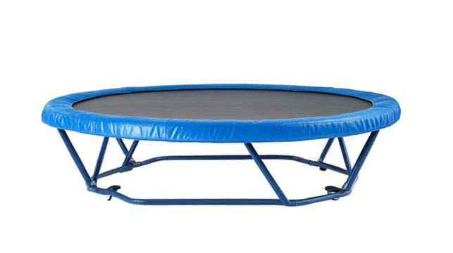 TrampolineTrampoline for children and adults with fun indoor or outdoor activity isolate don a white background