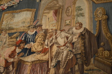 Torino, Palazzo Reale,gli arazzi delle stanze dei principi